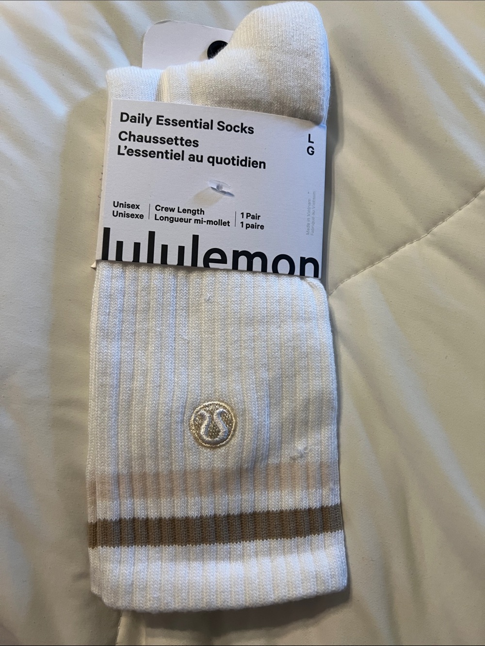 Daily Essential Socks. Crew Length. Unisex